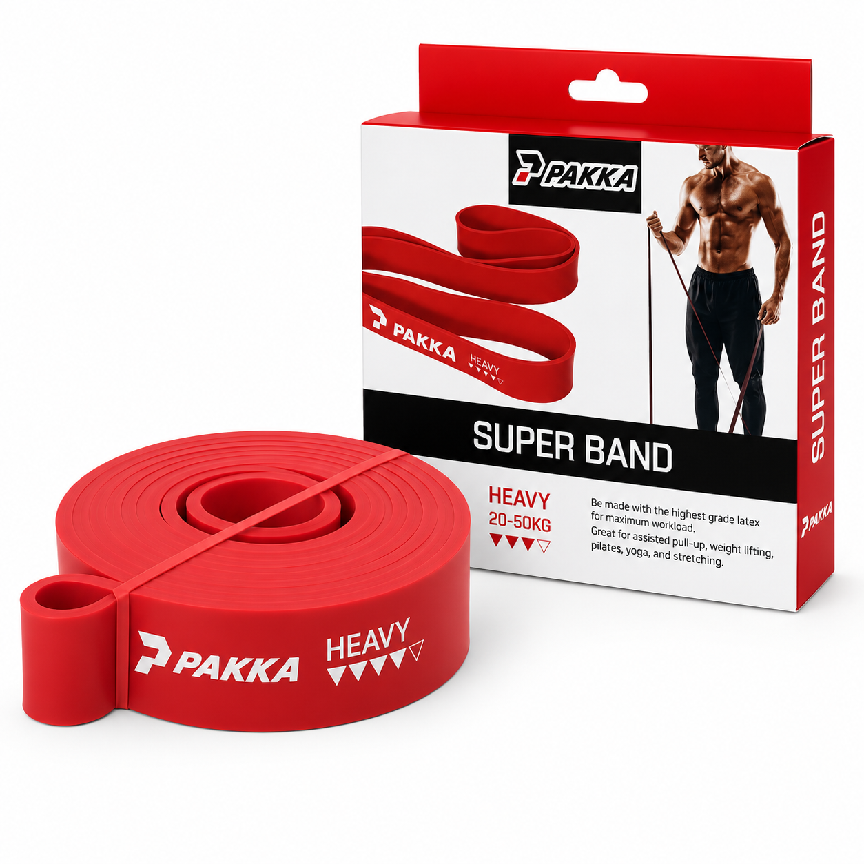 SUPER BANDS – Resistance Fitness Bands (X-Light to X-Heavy)