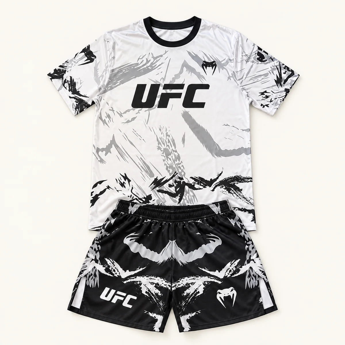 Ensemble MMA UFC Noir & Blanc