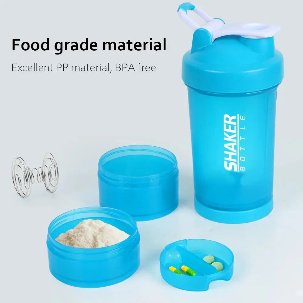 Shaker Gym Pro 700ML – متعدد الطبقات للحليب والبروتين والمكملات
