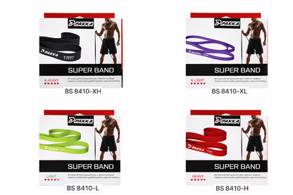 SUPER BANDS – Resistance Fitness Bands (X-Light to X-Heavy)