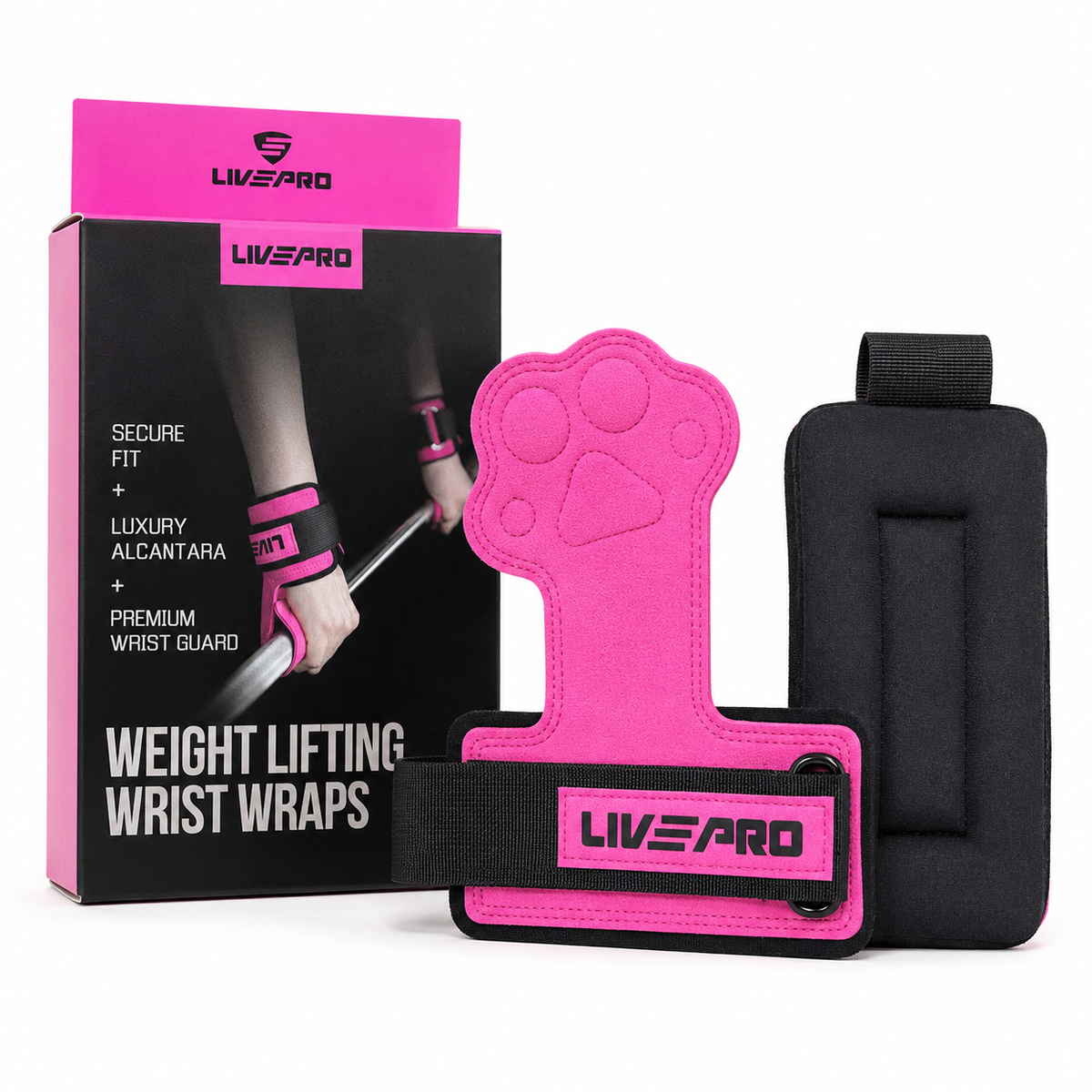 LIVEPRO Wrist Wraps Femme – Protection Poignet Musculation