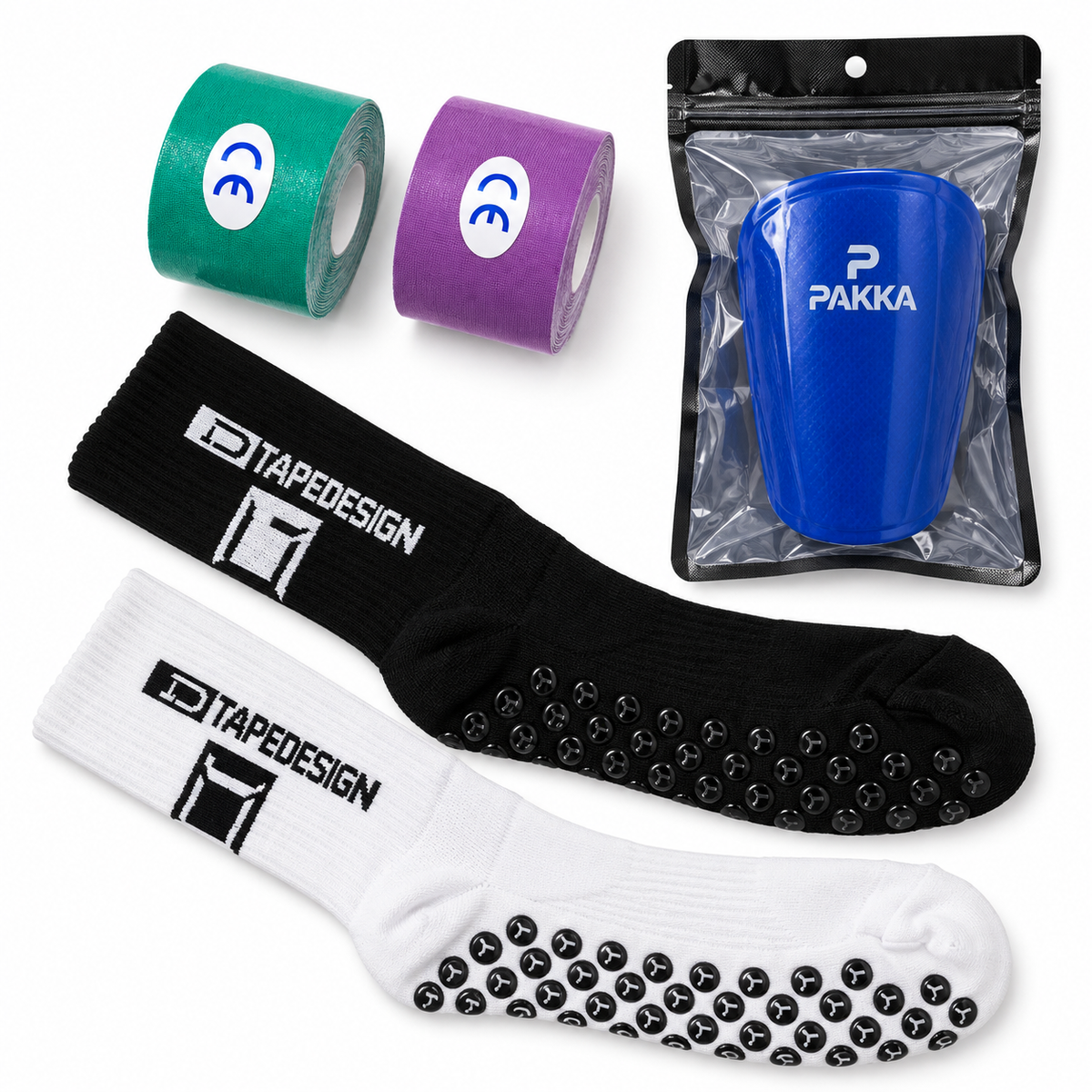 Pack Football Grip & Protection – Chaussettes + Kinesiology Tape