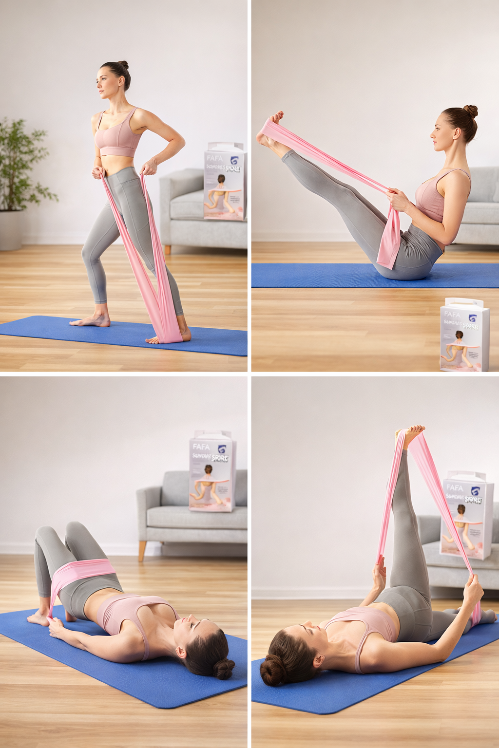 Bande de Résistance Pilates FAFA Sport – مطاط تمارين بيلاتس متعدد الإستعمال