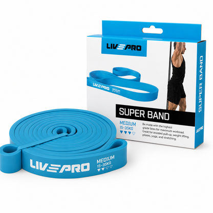 SUPER BANDS – Resistance Fitness Bands (X-Light to X-Heavy)
