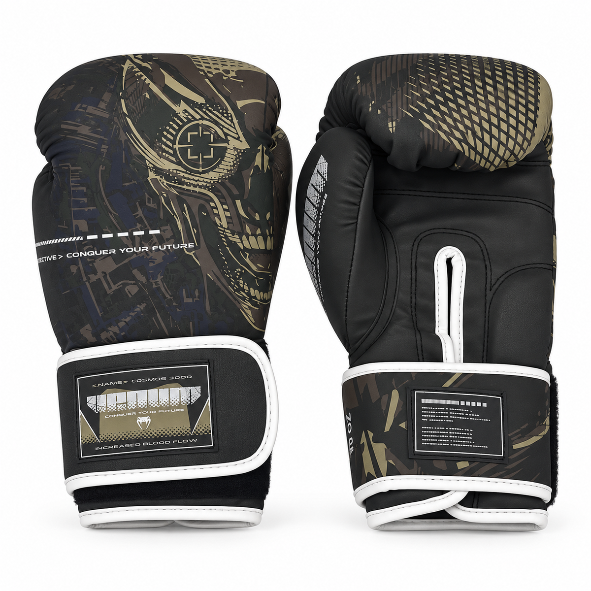 Gants Venum Skull Noir Kaki