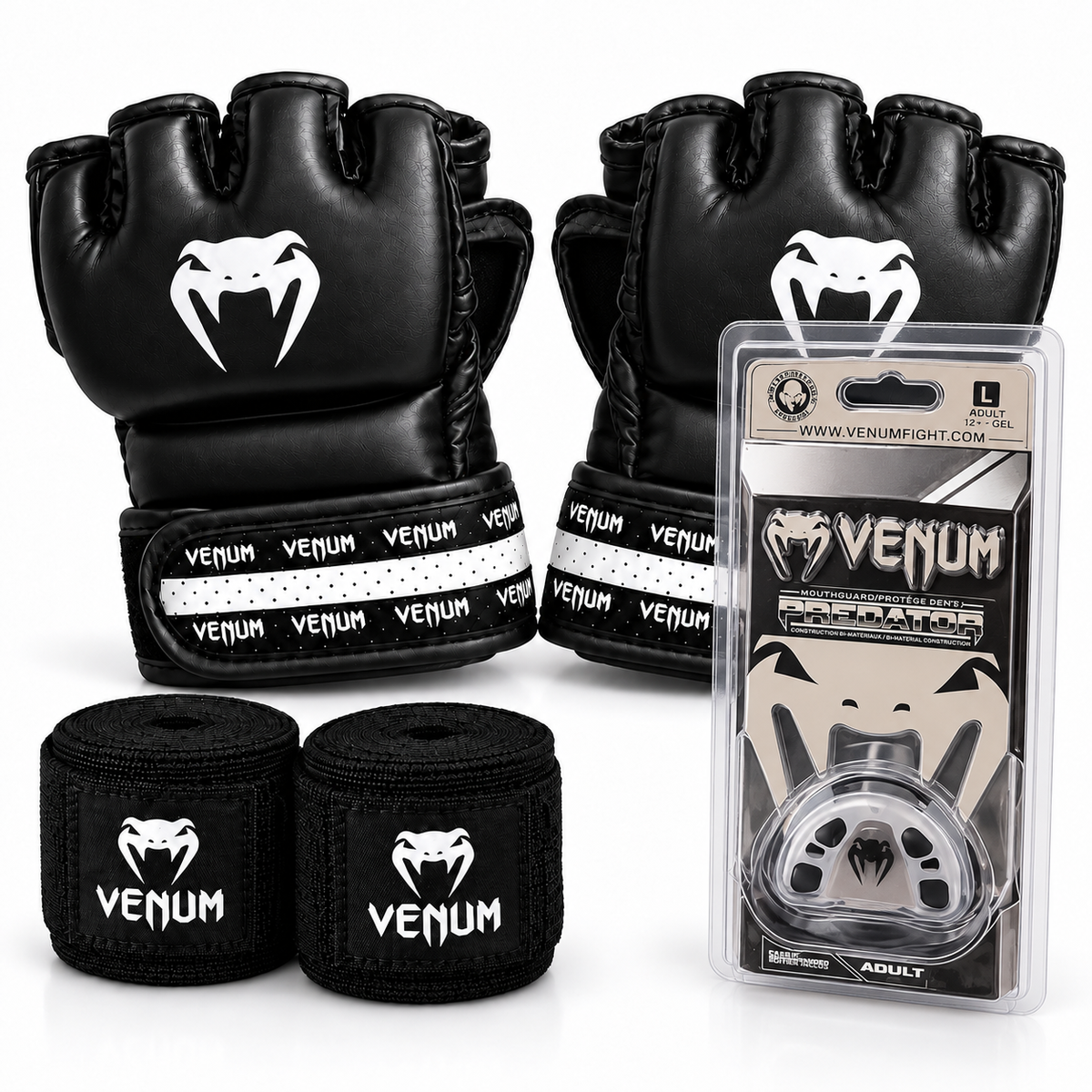 Pack MMA Venum avec protège-dents emballé