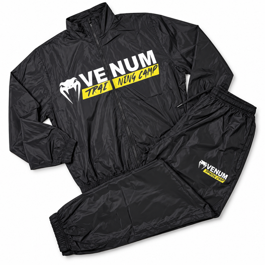 Sauna Venum noir – veste et pantalon